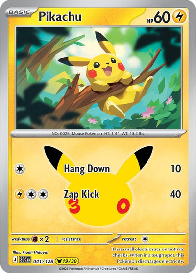 Pikachu (ME: 30th Celebration) (30C)