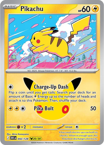 Pikachu (ME: 30th Celebration) (30C)