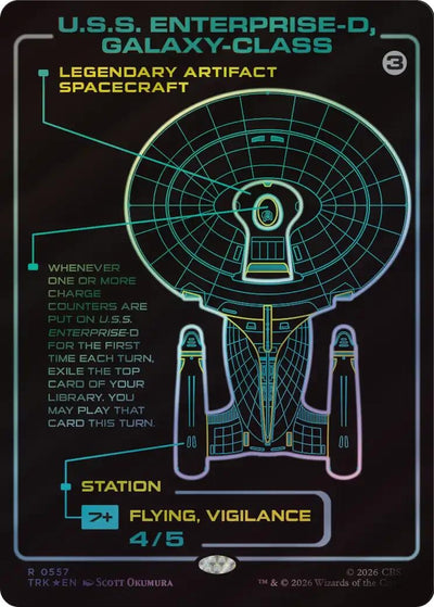 U.S.S. Enterprise-D, Galaxy-Class (Showcase) (Star Trek) (557) (TRK)