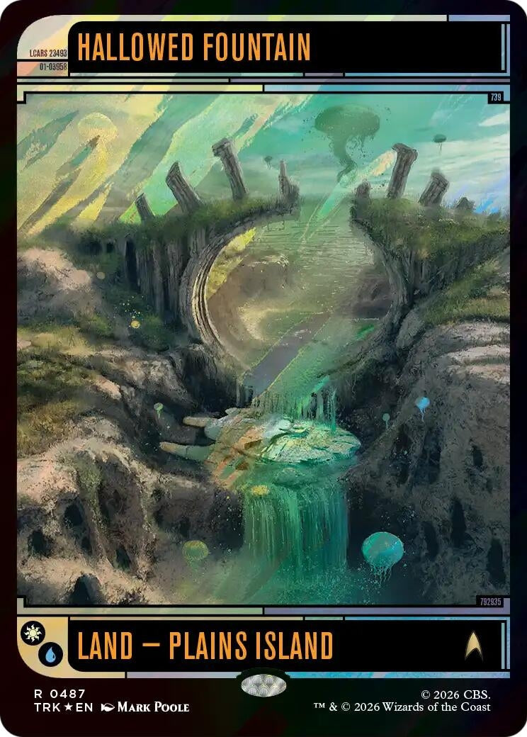 Image for Hallowed Fountain (Surge Foil) (Star Trek) (487) (TRK) - Magic: The Gathering