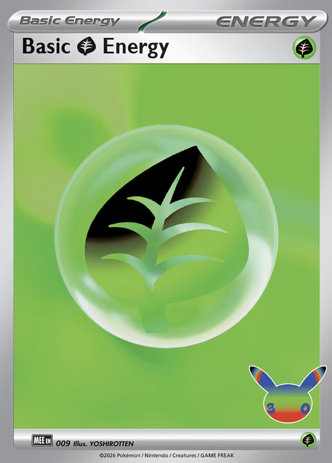 Image for Basic Grass Energy - 009 (30th Celebration) (MEE: Mega Evolution Energies) (MEE) - Pokemon