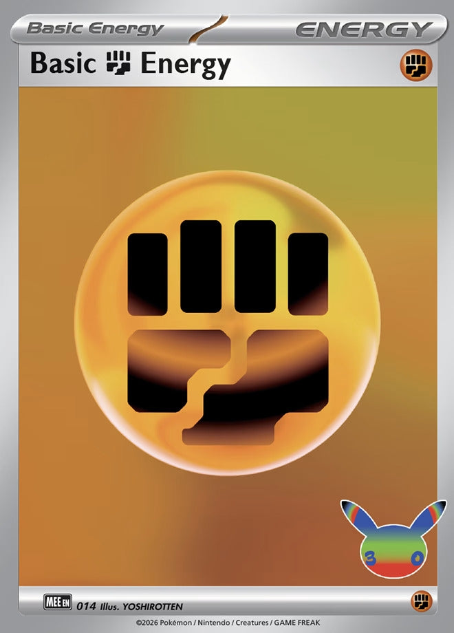 Image for Basic Fighting Energy - 014 (30th Celebration) (MEE: Mega Evolution Energies) (014) (MEE) - Pokemon