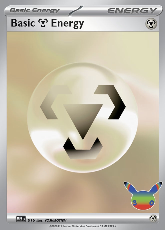 Image for Basic Metal Energy - 016 (30th Celebration) (MEE: Mega Evolution Energies) (016) (MEE) - Pokemon