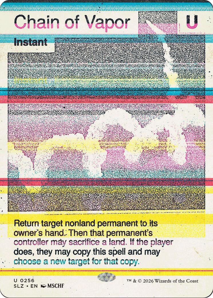 Image for Chain of Vapor (0256) (Secret Lair x MSCHF: The Zeta Set) (256) (SLZ) - Magic: The Gathering