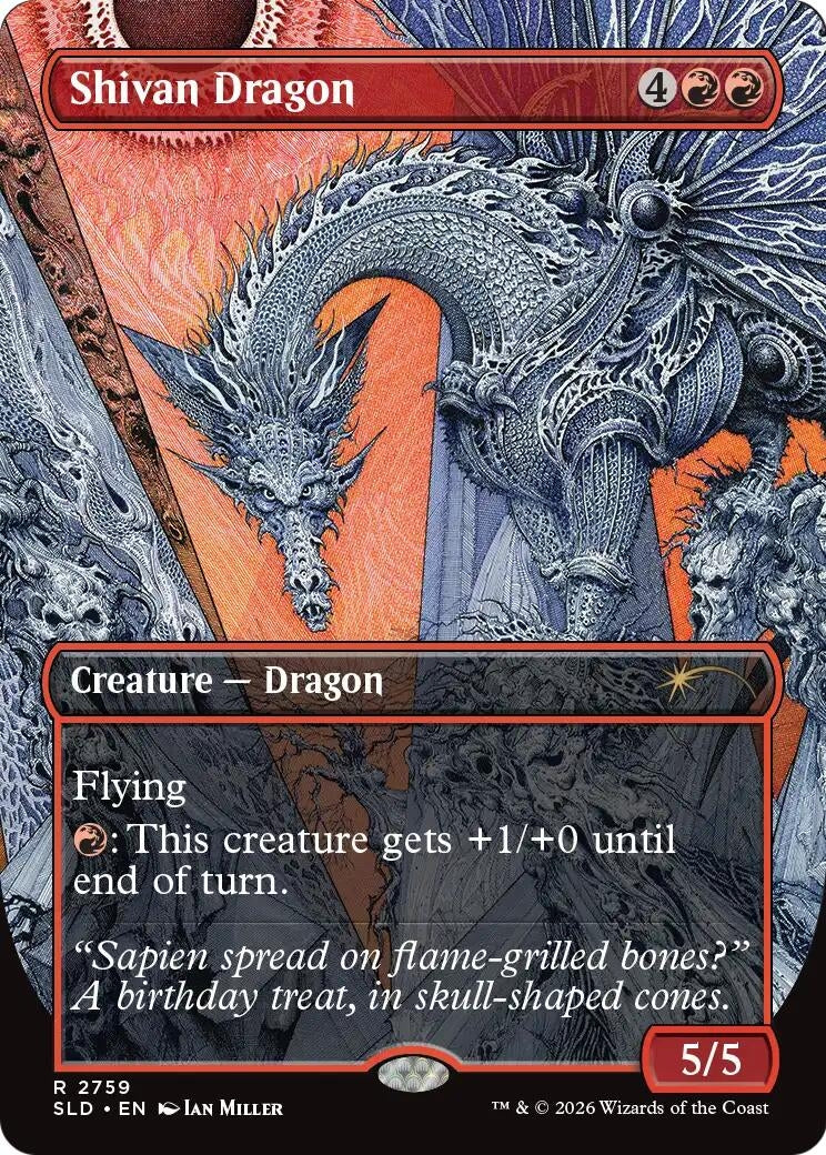 Image for Shivan Dragon (2759) (Secret Lair Drop Series) (2759) (SLD) - Magic: The Gathering