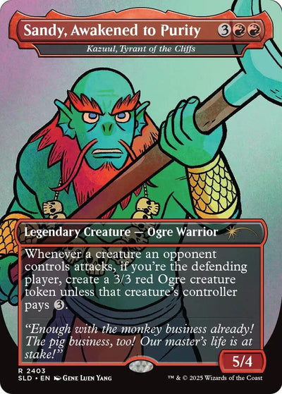 Sandy, Awakened to Purity - Kazuul, Tyrant of the Cliffs (Secret Lair Drop Series) (2403) (SLD)