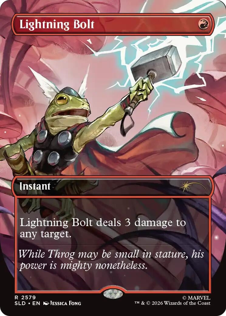 Image for Lightning Bolt (2579) (Secret Lair Drop Series) (2579) (SLD) - Magic: The Gathering