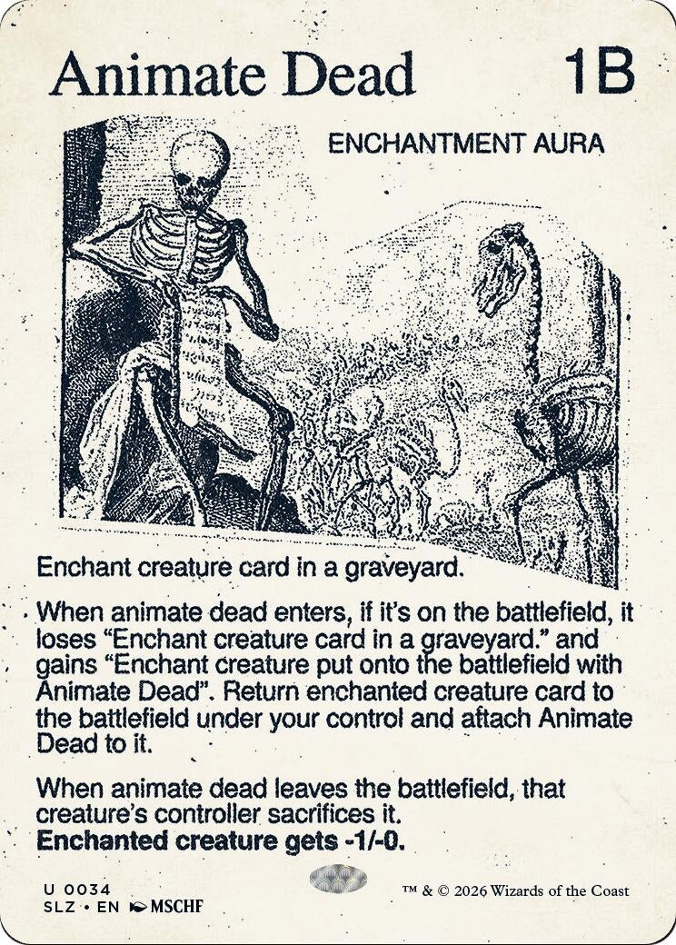 Image for Animate Dead (0034) (Secret Lair x MSCHF: The Zeta Set) (34) (SLZ) - Magic: The Gathering