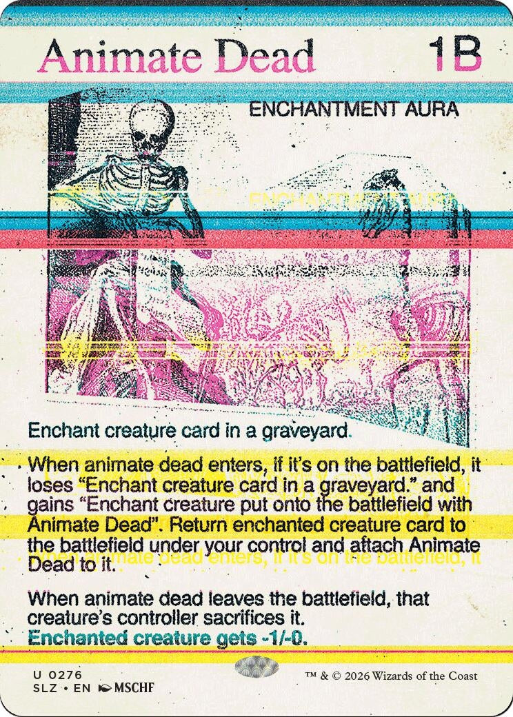 Image for Animate Dead (0276) (Secret Lair x MSCHF: The Zeta Set) (276) (SLZ) - Magic: The Gathering