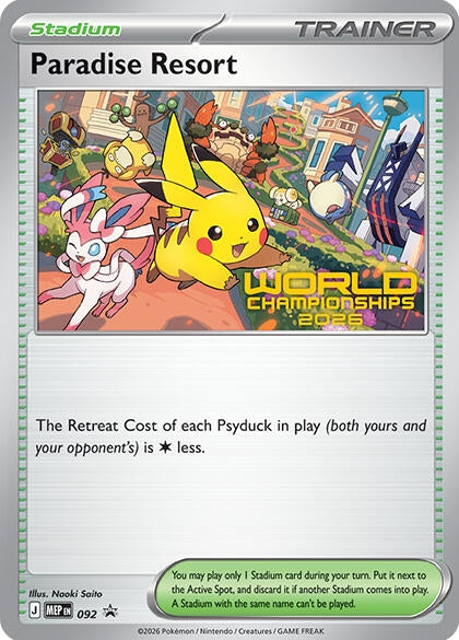 Image for Paradise Resort - 092 (World Championships 2026) (ME: Mega Evolution Promo) (092) (MEP) - Pokemon