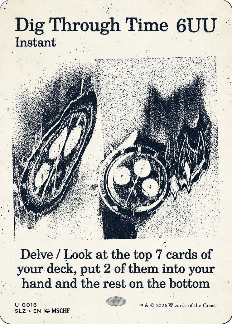 Image for Dig Through Time (0016) (Secret Lair x MSCHF: The Zeta Set) (16) (SLZ) - Magic: The Gathering
