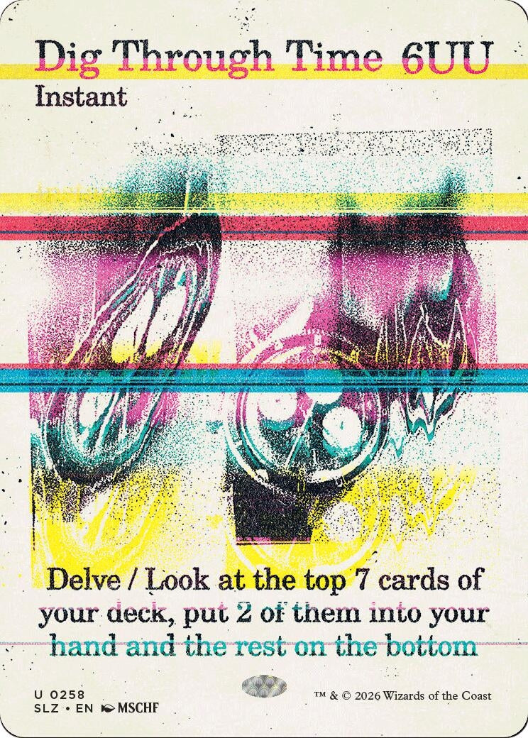 Image for Dig Through Time (0258) (Secret Lair x MSCHF: The Zeta Set) (258) (SLZ) - Magic: The Gathering