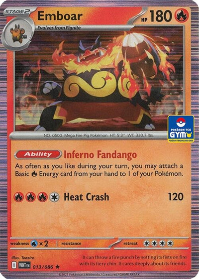 Emboar - 013/086 (GYM) (Southeast Asia Exclusives) (013/086) (SEA)