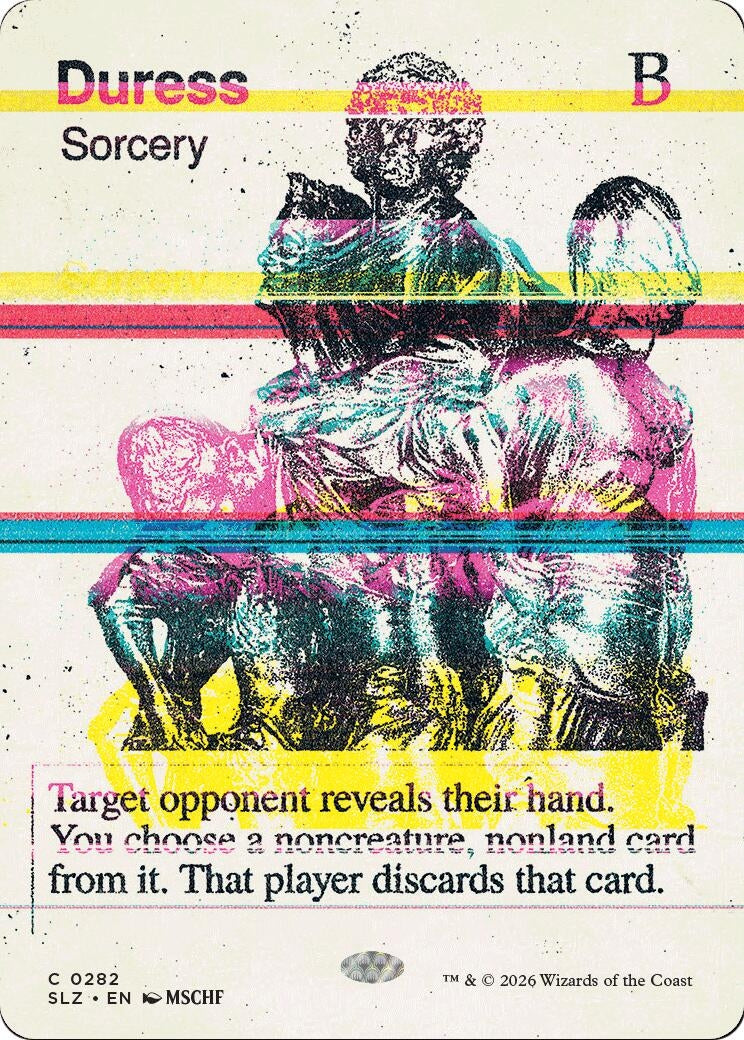 Image for Duress (0282) (Secret Lair x MSCHF: The Zeta Set) (282) (SLZ) - Magic: The Gathering