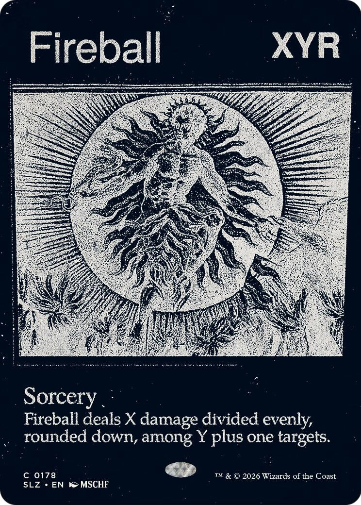 Image for Fireball (0178) (Secret Lair x MSCHF: The Zeta Set) (178) (SLZ) - Magic: The Gathering