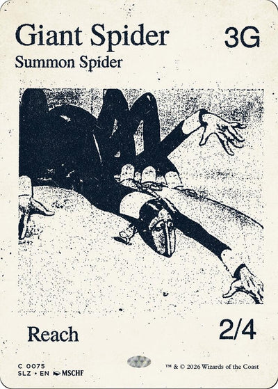 Giant Spider (0075) (Secret Lair x MSCHF: The Zeta Set) (75) (SLZ)