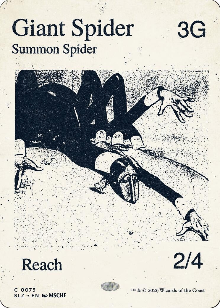 Image for Giant Spider (0075) (Secret Lair x MSCHF: The Zeta Set) (75) (SLZ) - Magic: The Gathering
