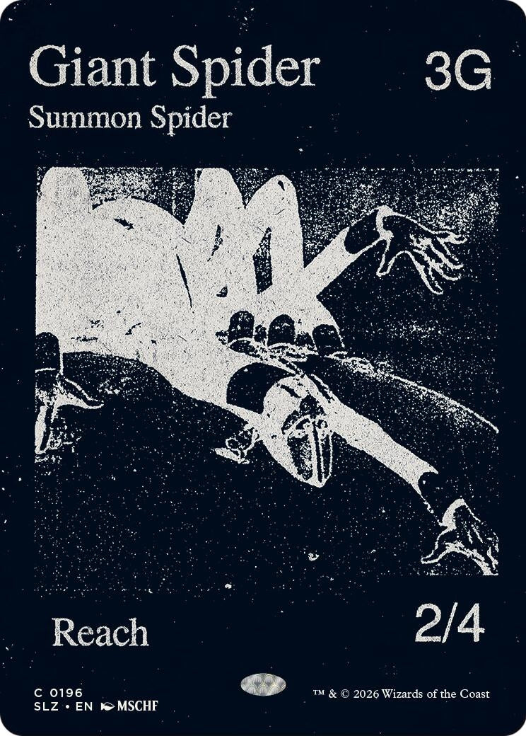 Image for Giant Spider (0196) (Secret Lair x MSCHF: The Zeta Set) (196) (SLZ) - Magic: The Gathering
