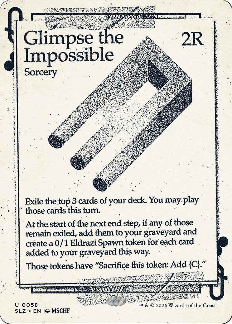 Image for Glimpse the Impossible (0058) (Secret Lair x MSCHF: The Zeta Set) (58) (SLZ) - Magic: The Gathering