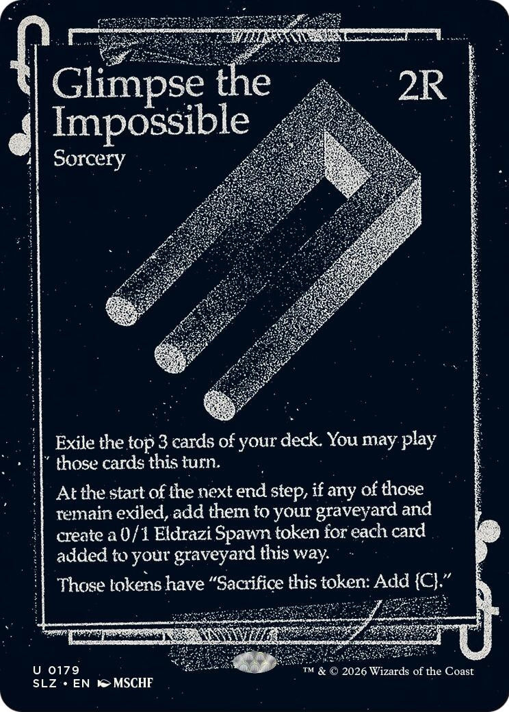 Image for Glimpse the Impossible (0179) (Secret Lair x MSCHF: The Zeta Set) (179) (SLZ) - Magic: The Gathering