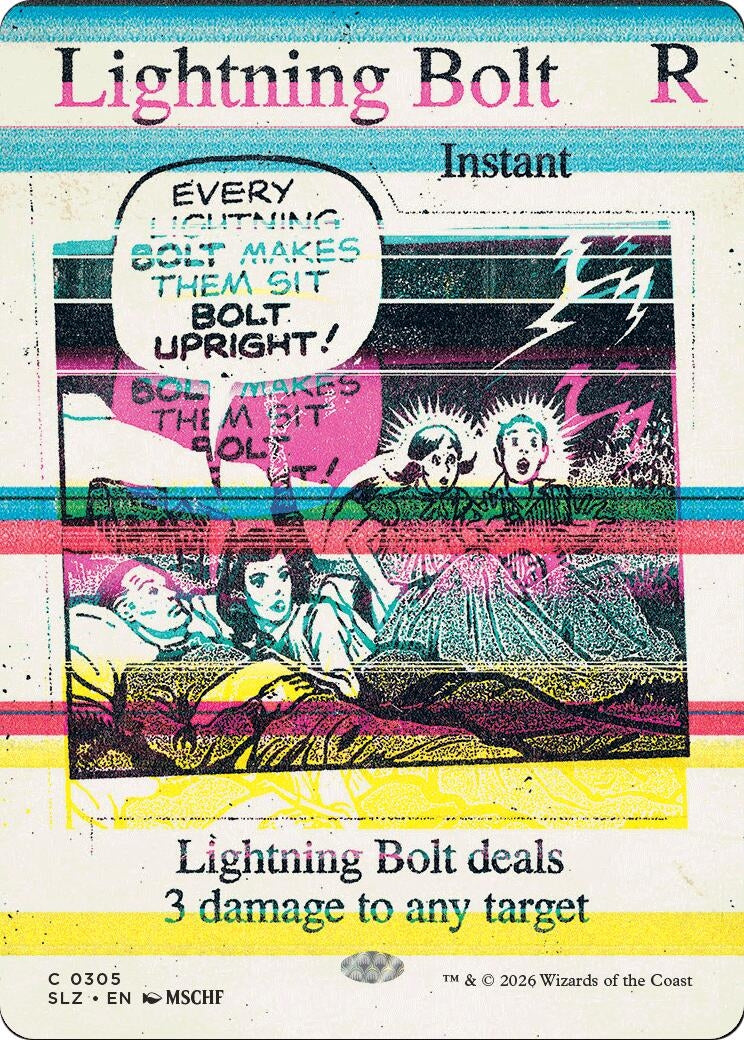 Image for Lightning Bolt (0305) (Secret Lair x MSCHF: The Zeta Set) (305) (SLZ) - Magic: The Gathering