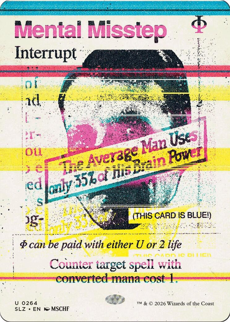 Image for Mental Misstep (0264) (Secret Lair x MSCHF: The Zeta Set) (264) (SLZ) - Magic: The Gathering