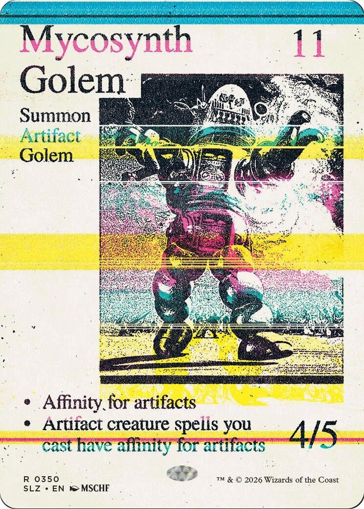 Image for Mycosynth Golem (0350) (Secret Lair x MSCHF: The Zeta Set) (350) (SLZ) - Magic: The Gathering