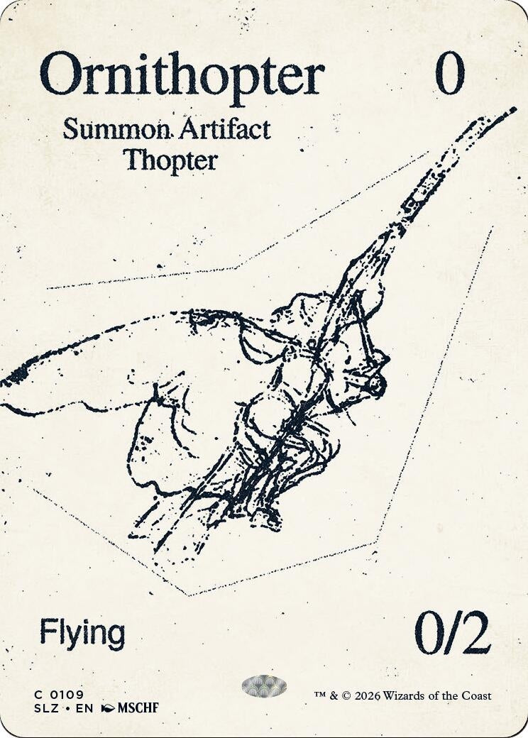 Image for Ornithopter (0109) (Secret Lair x MSCHF: The Zeta Set) (109) (SLZ) - Magic: The Gathering