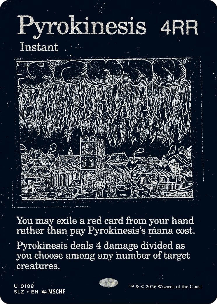Image for Pyrokinesis (0188) (Secret Lair x MSCHF: The Zeta Set) (188) (SLZ) - Magic: The Gathering