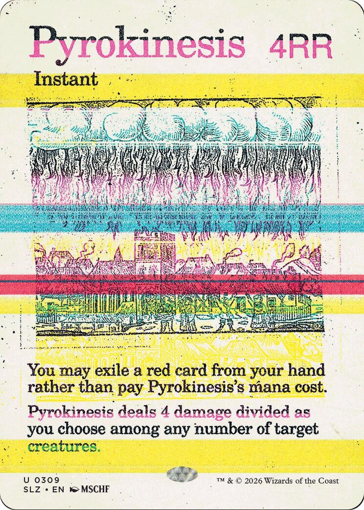Image for Pyrokinesis (0309) (Secret Lair x MSCHF: The Zeta Set) (309) (SLZ) - Magic: The Gathering