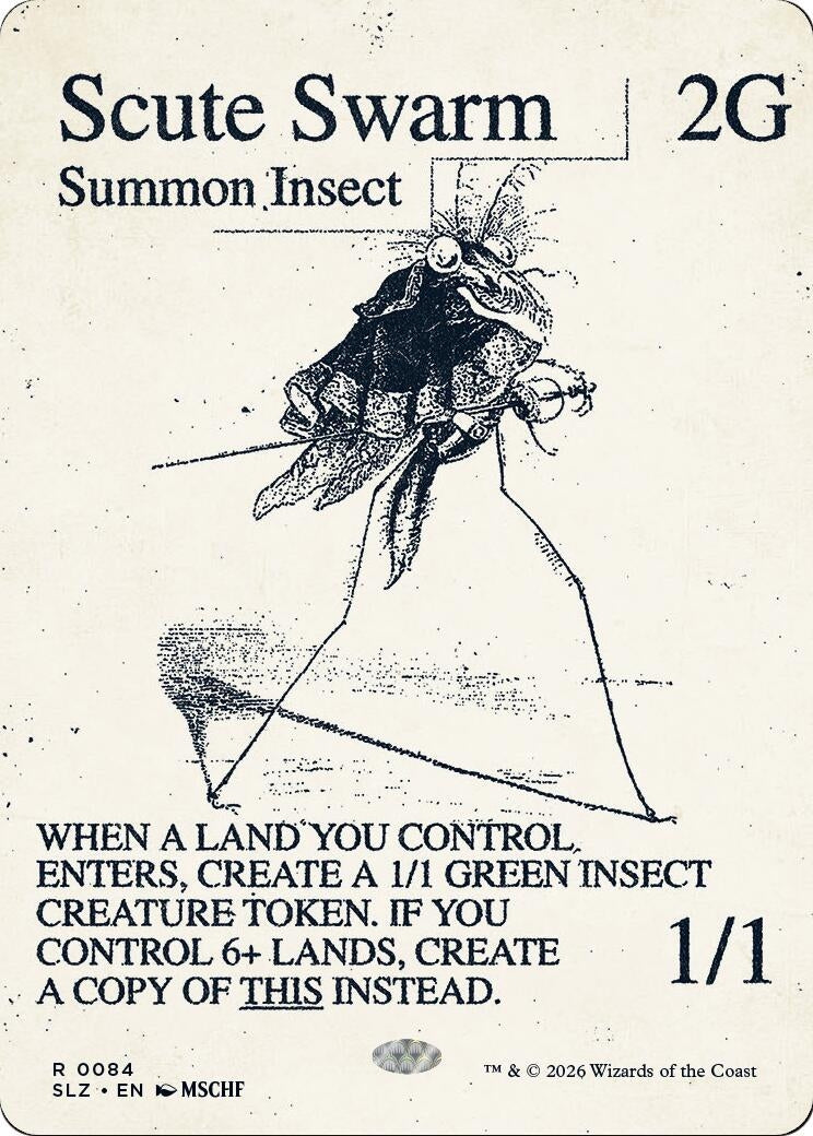 Image for Scute Swarm (0084) (Secret Lair x MSCHF: The Zeta Set) (84) (SLZ) - Magic: The Gathering