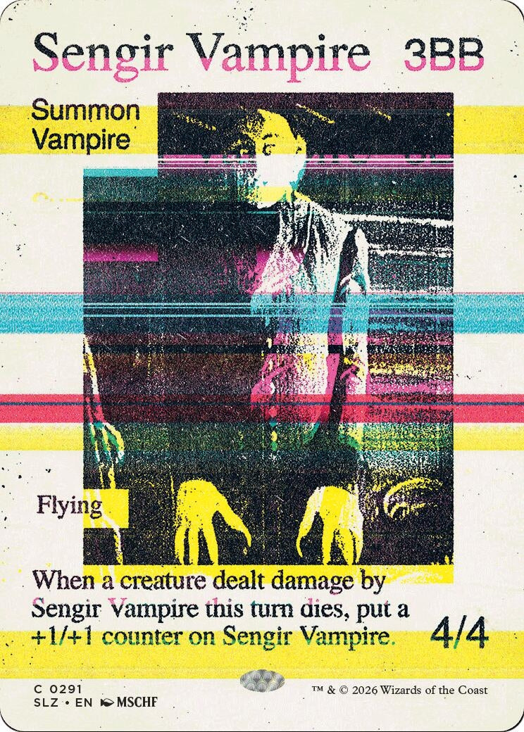 Image for Sengir Vampire (0291) (Secret Lair x MSCHF: The Zeta Set) (291) (SLZ) - Magic: The Gathering