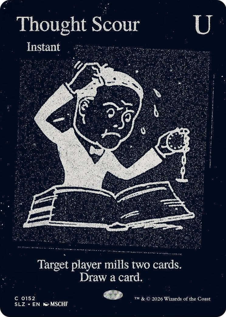 Image for Thought Scour (0152) (Secret Lair x MSCHF: The Zeta Set) (152) (SLZ) - Magic: The Gathering