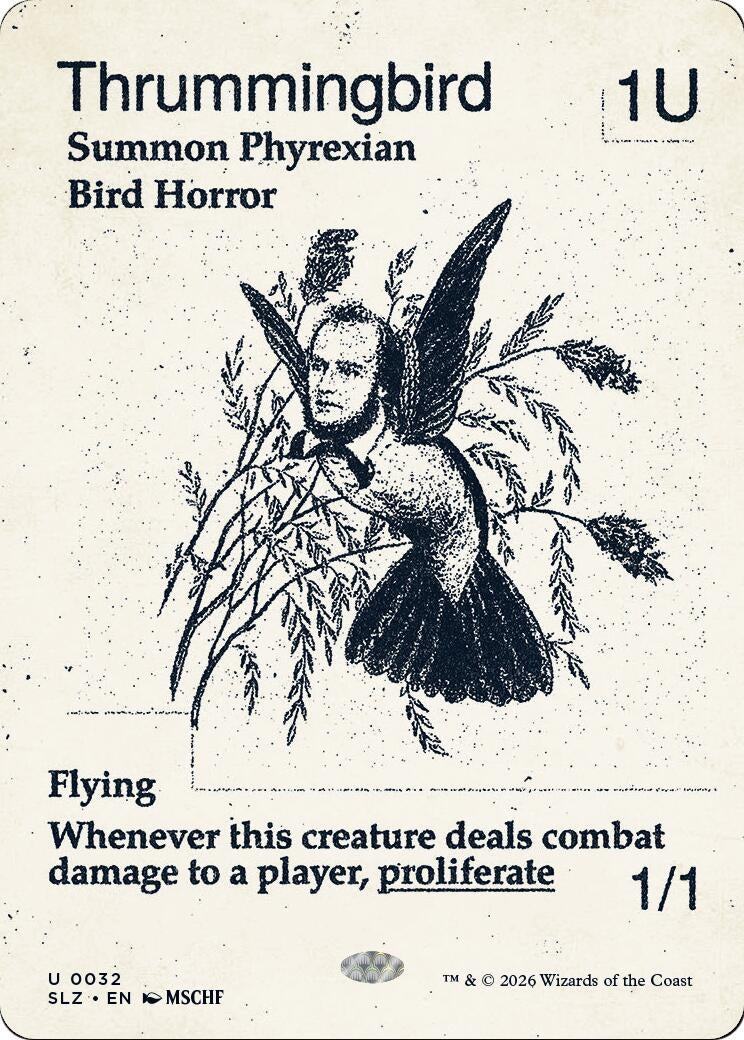 Image for Thrummingbird (0032) (Secret Lair x MSCHF: The Zeta Set) (32) (SLZ) - Magic: The Gathering