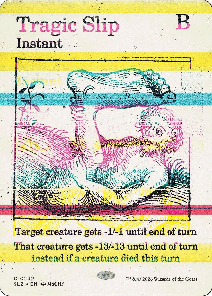 Image for Tragic Slip (0292) (Secret Lair x MSCHF: The Zeta Set) (292) (SLZ) - Magic: The Gathering
