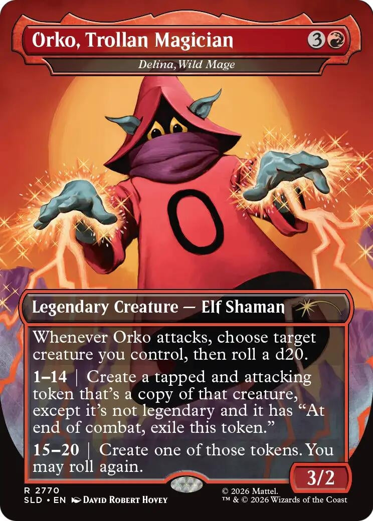Image for Orko, Trollan Magician - Delina, Wild Mage (Secret Lair Drop Series) (2770) (SLD) - Magic: The Gathering