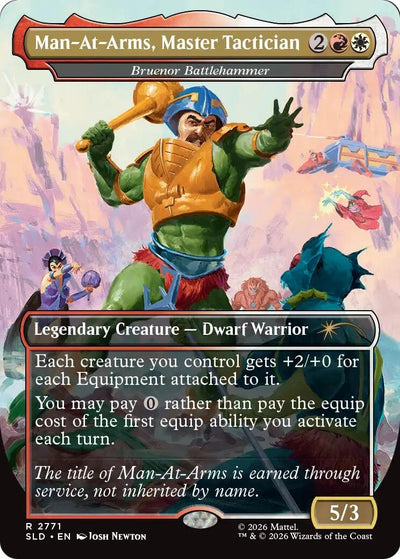 Man-At-Arms, Master Tactician - Bruenor Battlehammer (Secret Lair Drop Series) (2771) (SLD)