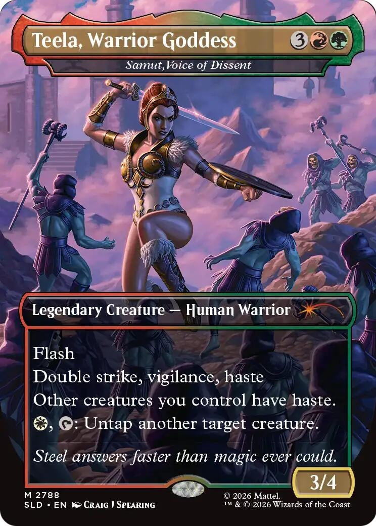 Image for Teela, Warrior Goddess - Samut, Voice of Dissent (Secret Lair Drop Series) (2788) (SLD) - Magic: The Gathering
