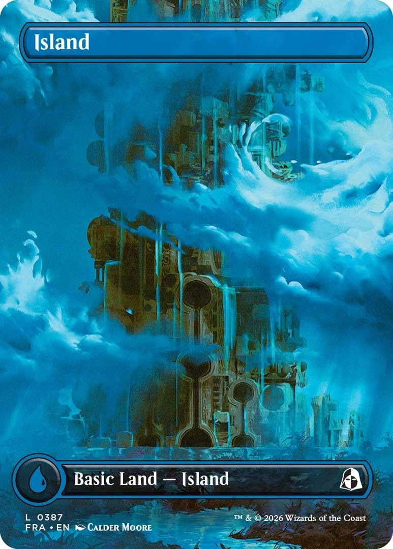 Image for Island (Borderless) (0387) (Reality Fracture) (387) (FRA) - Magic: The Gathering
