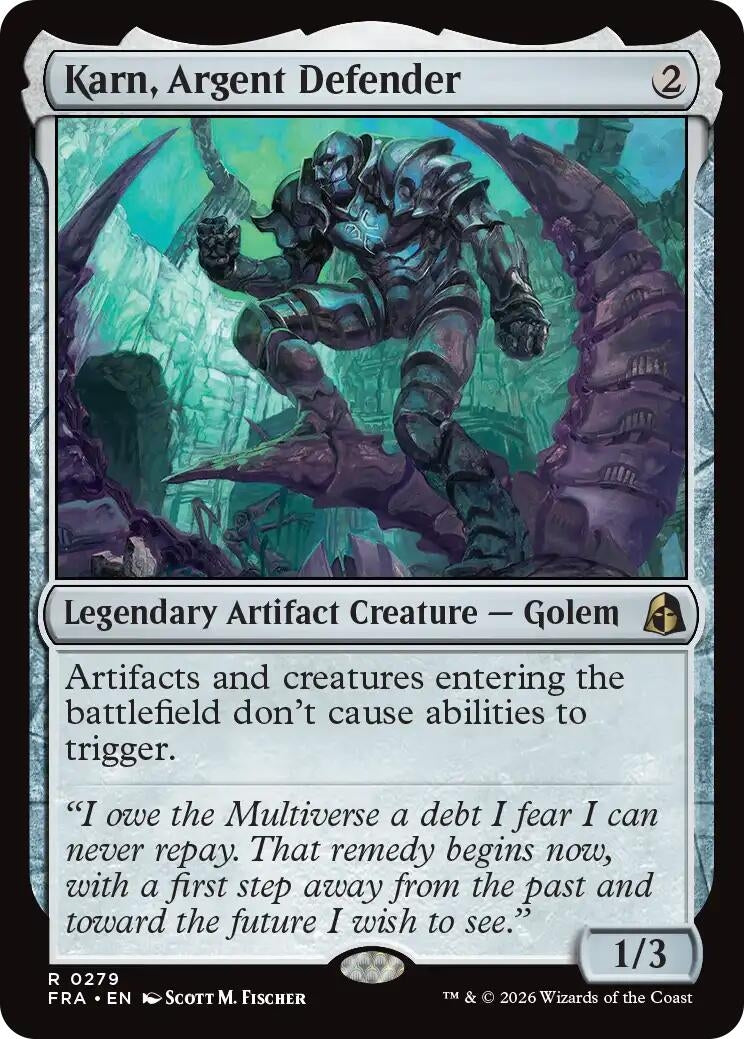 Image for Karn, Argent Defender (Reality Fracture) (279) (FRA) - Magic: The Gathering