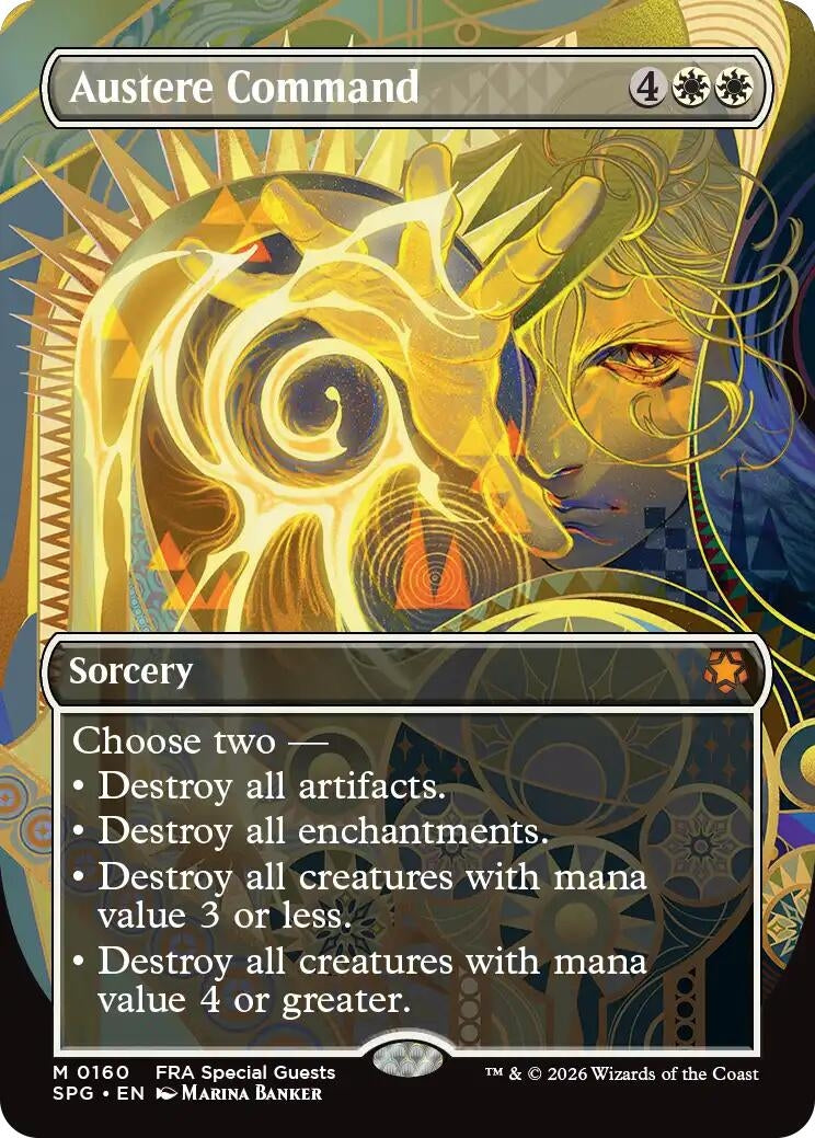 Image for Austere Command (Borderless) (Special Guests) (160) (SPG) - Magic: The Gathering