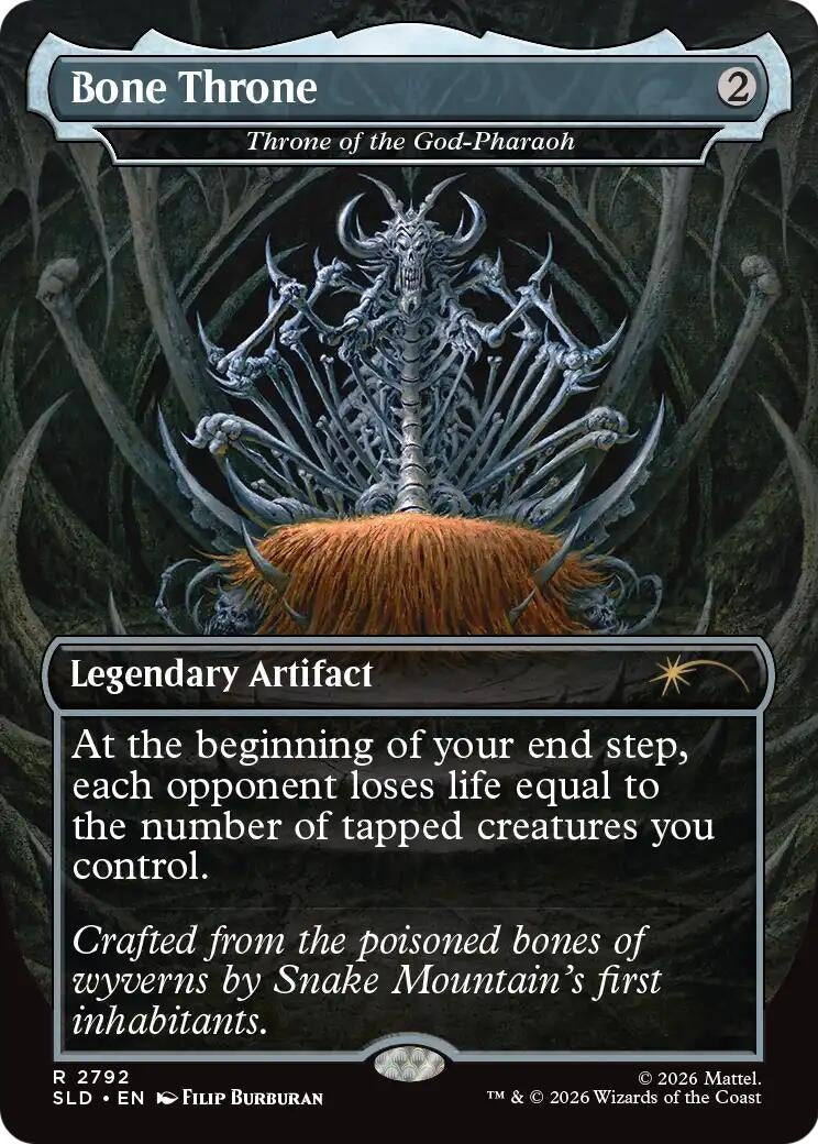 Image for Bone Throne - Throne of the God-Pharaoh (Secret Lair Drop Series) (2792) (SLD) - Magic: The Gathering