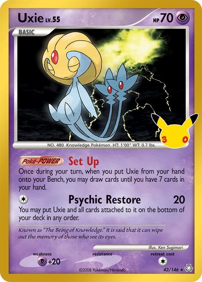 Image for Uxie (ME: 30th Celebration Classic Collection) (43/146) (30C) - Pokemon