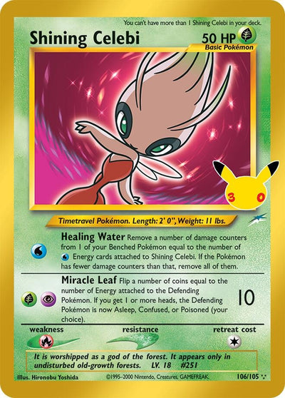 Shining Celebi (ME: 30th Celebration Classic Collection) (106/105) (30C)
