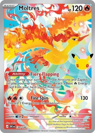 Moltres (ME: 30th Celebration) (130/128) (30C)