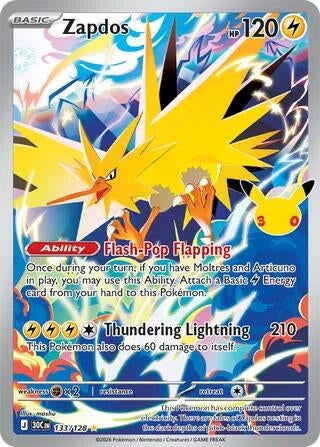 Zapdos (ME: 30th Celebration) (133/128) (30C)
