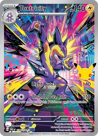 Image for Toxtricity (ME: 30th Celebration) (134/128) (30C) - Pokemon