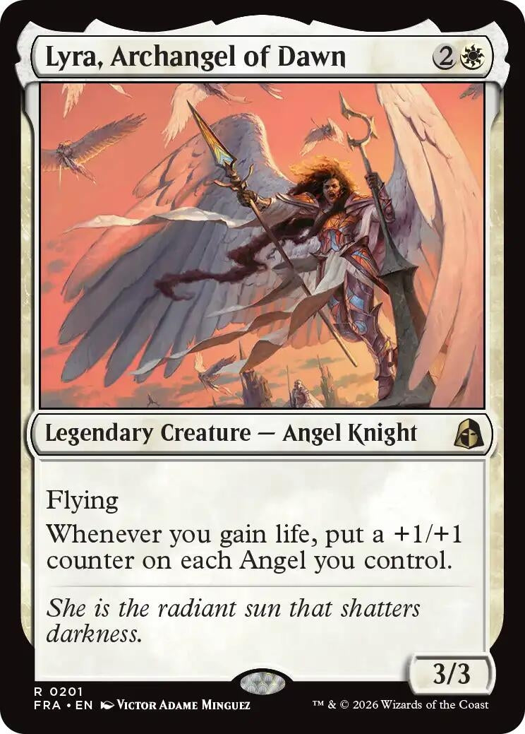 Image for Lyra, Archangel of Dawn (Reality Fracture) (201) (FRA) - Magic: The Gathering