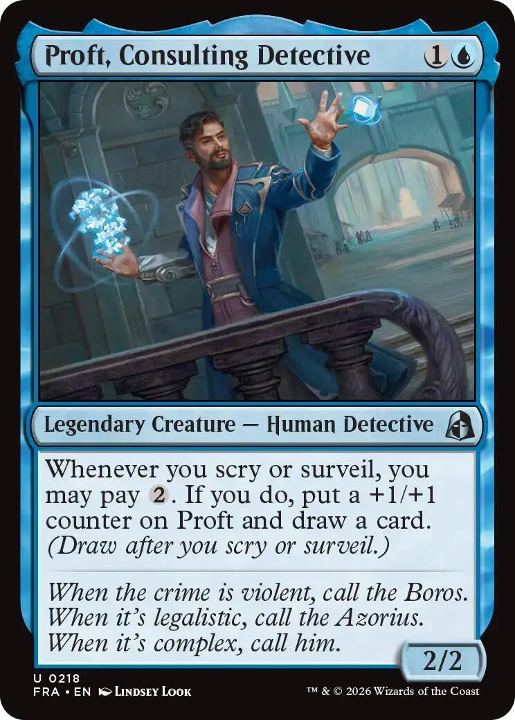 Image for Proft, Consulting Detective (Reality Fracture) (218) (FRA) - Magic: The Gathering