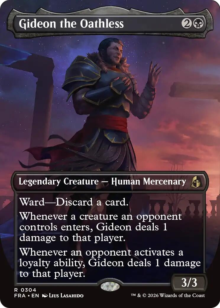 Image for Gideon the Oathless (Borderless) (Reality Fracture) (304) (FRA) - Magic: The Gathering